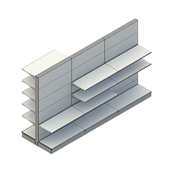 System regałów gondolowych 30x80mm Słupki Regulowane Regał Sklepowy