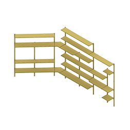 System półek w supermarketach 1500 mm Modularna półka wyświetleniowa