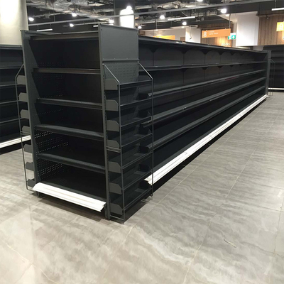 Dwustronna półka Supermarket Gondola Q195 do wyświetlania w sklepie spożywczym